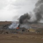 Burn pit at Camp Holland. Burn pits are now widely recognized for causing toxic exposures to military servicemembers.